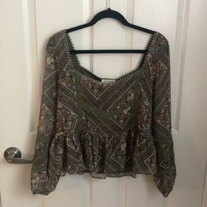 South Moon Under Allison Floral Blouse